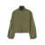 Ganni Green Oversized Bomber Jacket In Twill Woman GREEN