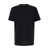 Dolce & Gabbana Black Crewneck T-Shirt With Tonal Embroidery In Cotton Man Black