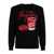 Mc2 Saint Barth MC2 Saint Barth Heron Black Sweater With Negroni Glass Black