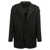 Y's by Yohji Yamamoto Yohji Yamamoto Single-Breasted Blazer With Strap Detail Black