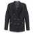 Tagliatore Tagliatore Heather Wool Double-Breasted Jacket Black