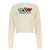 MOSCHINO JEANS Moschino Jeans Logo Intarsia Sweater WHITE