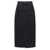 7 For All Mankind 7 For All Mankind Kellie Denim Cotton Skirt Black