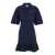 Ganni Boiled Wool Mini Dress BLUE