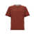 Brunello Cucinelli Brunello Cucinelli Red Cotton T-Shirt MULTICOLOR