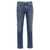 Brunello Cucinelli Brunello Cucinelli Logo Embroidery Stretch Jeans BLUE