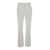 Brunello Cucinelli White Slim Pants With Monile Detail In Stretch Cotton Woman WHITE