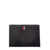 Thom Browne Blue Clutch With Logo Detail In Leather Man BLUE