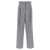 Brunello Cucinelli Grey Pants With Belt Loops In Wool Blend Woman GREY