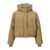 Brunello Cucinelli Brunello Cucinelli Hooded Knit Insert Down Jacket Beige