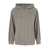 Brunello Cucinelli Grey Hoodie With Monile Detail In Cotton Blend Woman GREY