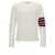 Thom Browne Thom Browne 'Faux Crochet Stitch' Sweater WHITE