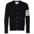 Thom Browne Thom Browne 4Bar Wool Cardigan BLUE