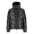 TATRAS 'Belbo' Black Down Jacket With Hood And Logo Patch In Tech Fabric Man Black