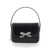 Self-Portrait Micro Black Handbag With Bow Detail In Smooth Leather Woman Black