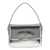 Self-Portrait Self-Portrait 'Silver Leather Micro' Handbag SILVER