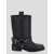 Ganni Ganni Recycled Leather Biker Boots Black