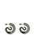 PANCONESI Panconesi 'Crystal Serpent Hoops' Earrings SILVER