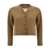 Maison Margiela Maison Margiela Cropped Wool Cardigan Beige