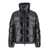 DSQUARED2 Black Down Jacket With Logo Patch On The Front In Tech Fabric Man Black