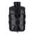 DSQUARED2 Black Sleeveless Down Jacket With Dsq2 Logo Patch In Polyamide Man Black