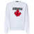 DSQUARED2 Dsquared2 Horror Maple Leaf Cool Fit Sweatshirt WHITE