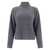 Peserico Peserico Lamé Cable-Knit Sweater GREY