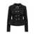 Self-Portrait Self-Portrait Knit Peplum Jacket Black