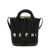 Marni Marni Black Raffia And Leather Tropicalia Mini Bucket Bag Black