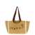 Marni Marni Natural And White Raffia Tote Bag NATURAL/WHITE/RUST