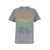 Ganni Grey T-Shirt With Ganni Cocktail Print In Jersey Woman GREY