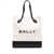 Bally Bally Bar Keep On Fabric Tote Bag WHITE