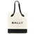 Bally Bally Bar Keep On Cotton Tote Bag WHITE