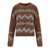 Max Mara Weekend MAX MARA WEEKEND YEN BROWN CREWNECK SWEATER Brown