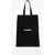 Jil Sander Canvas Shopper Bag With Leather Handles Black