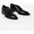 Jil Sander Point Toe Leather Derby Shoes With Rubber Sole Black