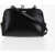 Jil Sander Leather Mini Crossbody Bag With Clip Clap Closure Black