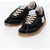 Maison Margiela Mm6 Vintage Effect Low-Top Sneakers With Contrasting Strings Black