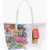 Sprayground Limited Edition Graffiti Print Shoulder Bag White