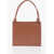 Jil Sander Leather Handbag With Knot Detailing Brown