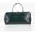 Jil Sander Leather Handbag With Clap Closure Green