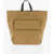 Jil Sander Canvas Shopper Bag With External Pocket Brown