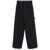 White Sand White Sand Cotton Cargo Trousers Black