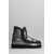 Mou Mou Eskimo 18 Low Heels Ankle Boots Black