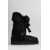 Mou Mou Eskimo Lace And Fur Low Heels Boots Black