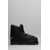 Mou Mou Eskimo 18 Low Heels Ankle Boots Black