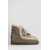 Mou Mou Eskimo Scoubidoo Low Heels Ankle Boots GREY