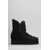 Mou Mou Inner Wedge Ankle Boots Inside Wedge Black