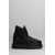 Mou Mou Eskimo 18 Low Heels Ankle Boots Black