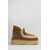 Mou Mou Mini Eskimo Platform High Heels Ankle Boots BROWN